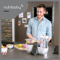 Urządzenie wielofunkcyjne Babymoov Nutribaby+ Loft White + 15 sáčků ISY