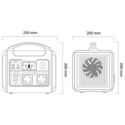 Nabíjecí stanice EZVIZ PS600 (607 Wh) - černá