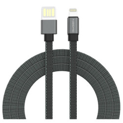 Kabel GoGEN USB-A / Lightning, 1m, oboustranný, plochý