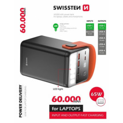 Powerbank Swissten Power Line 60 000 mAh 65 W PD