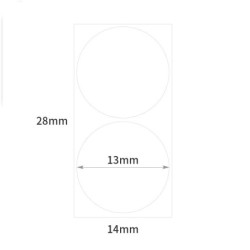 Papierowa taśma ciągła Niimbot R 14x28mm 220ks Round B pro D11 a D110