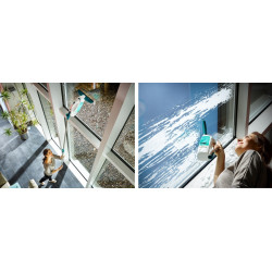 Čistič oken Leifheit Window Cleaner + tyč 43 cm + mop na okna