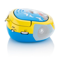 Boombox dla dzieci GoGEN MAXIPREHRAVACB karaoke z CD / MP3 / USB, niebieski/żółty