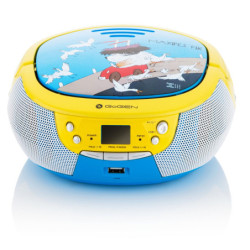 Boombox dla dzieci GoGEN MAXIPREHRAVACB karaoke z CD / MP3 / USB, niebieski/żółty