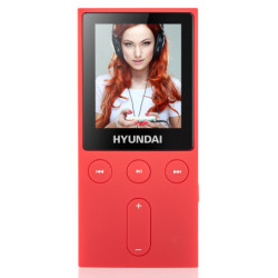 Odtwarzacz MP3/MP4 Hyundai MPC 501 FM, 4GB, 1,8" wyświetlacz, FM tuner, SD slot, kolor czerwony 