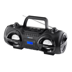 Boombox GoGEN CDM 425 SUBT, CD/MP3/USB/SD/BT, czarny/srebrny