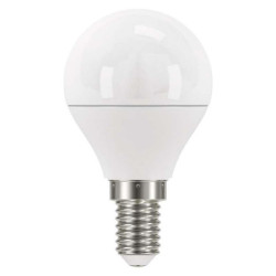 Żarówka LED EMOS mini globe, 5W, E14, teplá bílá