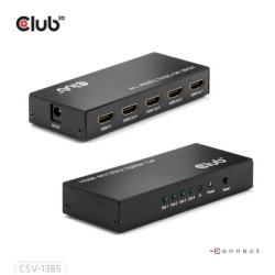 HDMI hub Club3D 4 porty HDMI, 4K120Hz