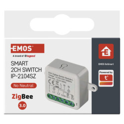 Moduł EMOS GoSmart spínací IP-2104SZ, ZigBee, 2-kanálový