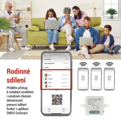 Moduł EMOS GoSmart spínací IP-2103SZ, ZigBee, 1-kanálový