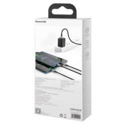 Kabel Baseus Rapid Series 3v1 USB-C (Micro USB/Lightning/USB-C) PD 20W 1,5m