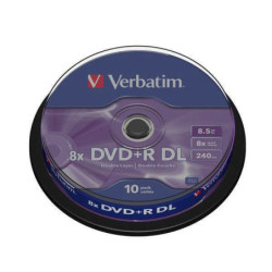 Disk Verbatim DVD+R DualLayer, 8.5GB, 8x, 10-cake