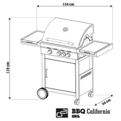 Gril zahradní plynový G21 California BBQ Premium Line, 4 palniki