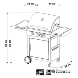 Gril zahradní plynový G21 California BBQ Premium Line, 4 palniki