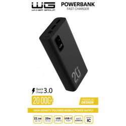 Powerbank WG 20000 mAh + PD USB-C 20W + QC 3.0 22,5W