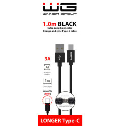 Kabel WG USB/USB-C, prodloužený konektor, 1m