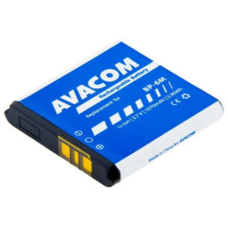 Baterie Avacom pro Nokia 6233, 9300, N73, Li-Ion 3,7V 1070mAh (náhrada BP-6M)