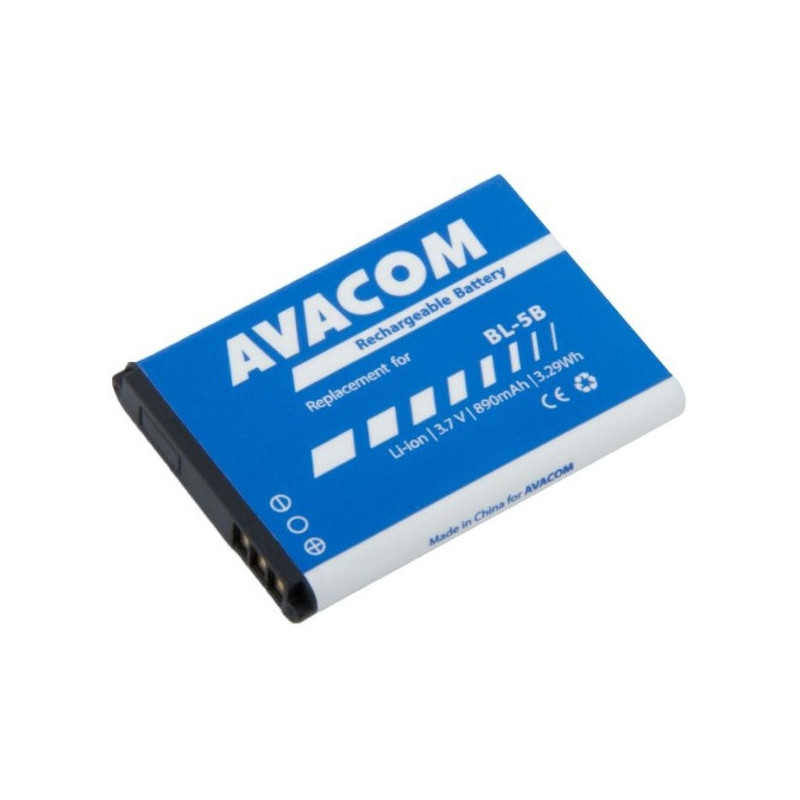 Baterie Avacom pro Nokia 3220, 6070, Li-Ion 3,7V 890mAh (náhrada BL-5B)