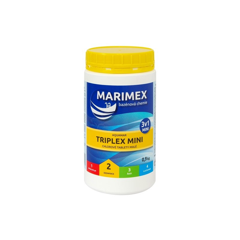 Chemia do basenu Marimex Chlor Triplex MINI 3v1 0,9 kg