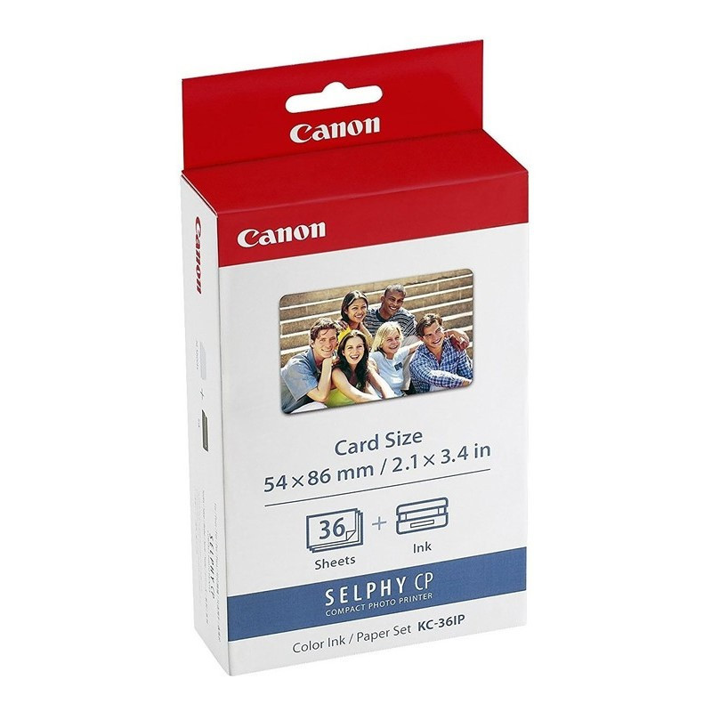 Papier fotograficzny Canon KC-36IP, 86x54 mm, 36 listů pro Selphy