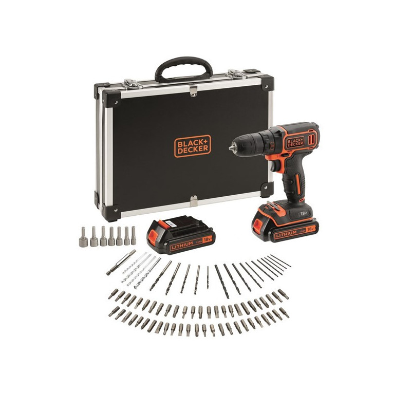 Wiertarka śrubokręt BLACK+DECKER BDCDC18BAFC-QW (z baterią)