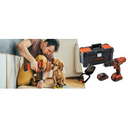 Wiertarka śrubokręt BLACK+DECKER BDCDC18BAFC-QW (z baterią)