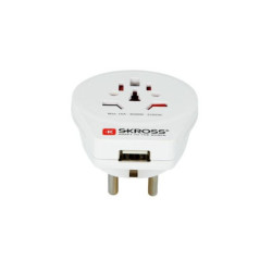 Adapter podróżny SKROSS pro cizince v ČR, vč. 1x USB 2100mA