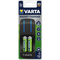 Ładowarka Varta Pocket Charger + AA, 2 100 mAh, 2 ks