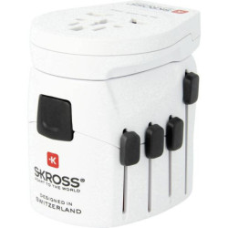 Adapter podróżny SKROSS PRO World & USB, 6,3A max.