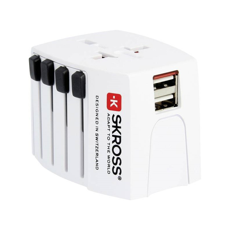 Adapter podróżny SKROSS MUV USB, univerzální pro 150 zemí