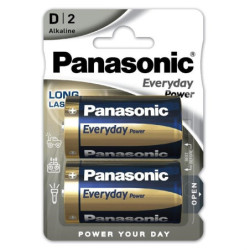 Baterie alkaliczne Panasonic baterie Everyday Power D, LR20, blistr 2ks