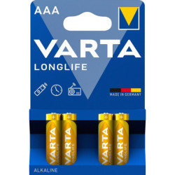 Baterie alkaliczne Varta AAA, LR03, blistr 4 ks