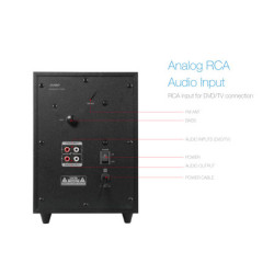 Reproduktory Fenda F&D F210X 2.1, bluetooth, rádio, USB, dálkové ovládání - černé