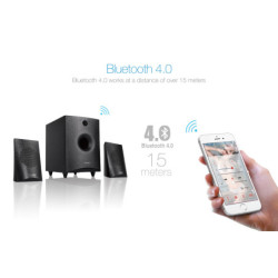 Reproduktory Fenda F&D F210X 2.1, bluetooth, rádio, USB, dálkové ovládání - černé