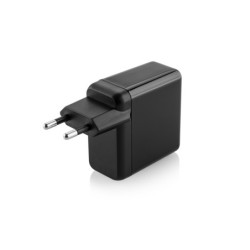 Ładowarka sieciowa GoGEN ACHQ 203, 2x USB, 2,4A z funkcją szybkiego  ładowania Quick Charge 3.0 - czarna