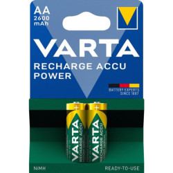 Bateria Ładowanie Varta AA, HR06, 2600mAh, Ni-MH, blistr 2ks