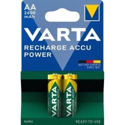 Bateria Ładowanie Varta AA, HR06, 2600mAh, Ni-MH, blistr 2ks