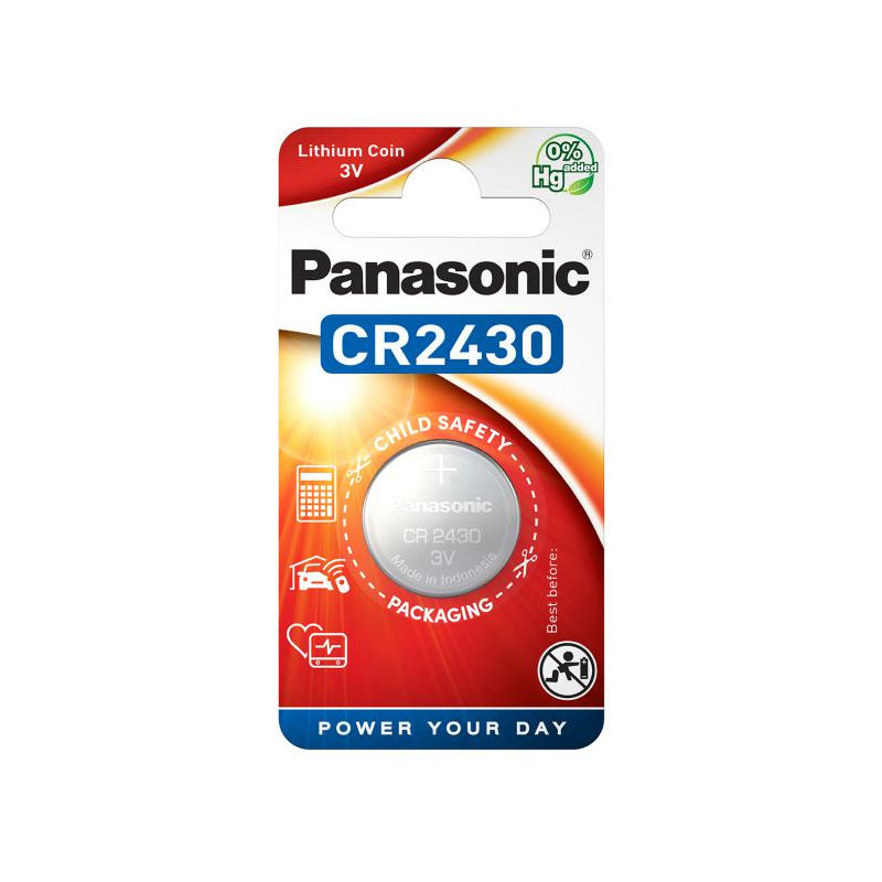 Bateria litowa Panasonic baterie CR2430, blistr 1ks