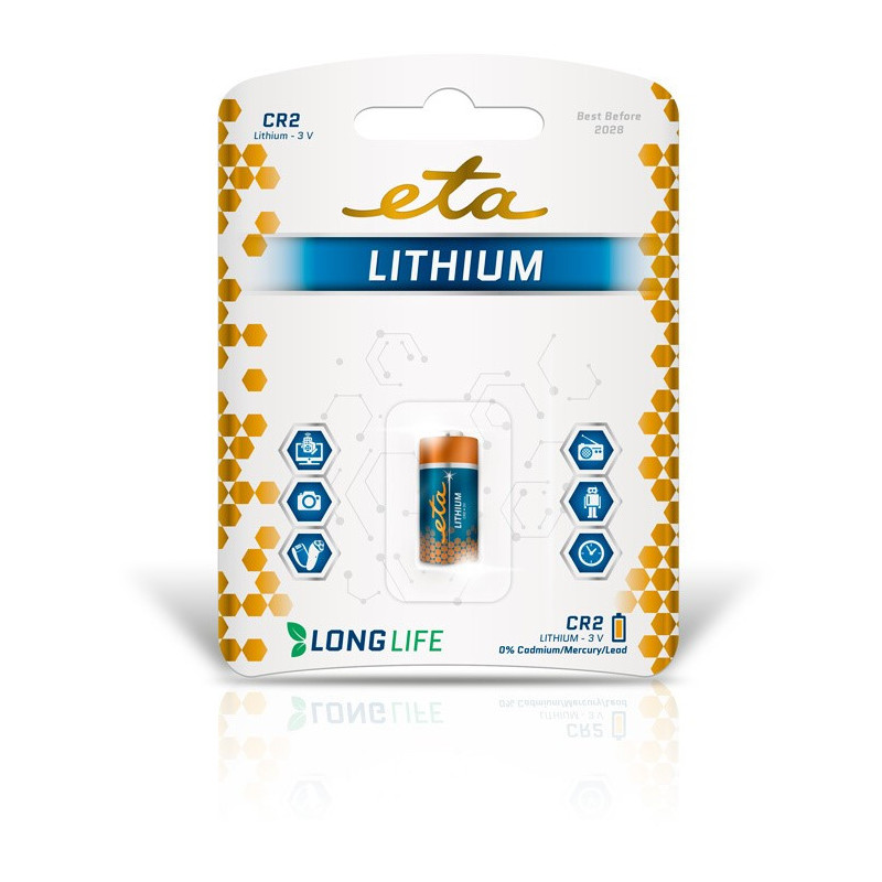 Bateria litowa ETA PREMIUM CR2, blistr 1szt.