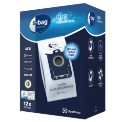 Worki do odkurzaczy Electrolux s-bag® Classic Long Performance Mega Pack E201SM