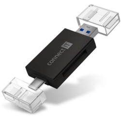 Czytnik kart pamięci Connect IT USB-C/USB-A