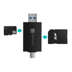 Czytnik kart pamięci Connect IT USB-C/USB-A