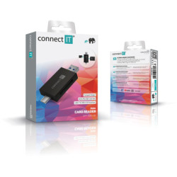 Czytnik kart pamięci Connect IT USB-C/USB-A