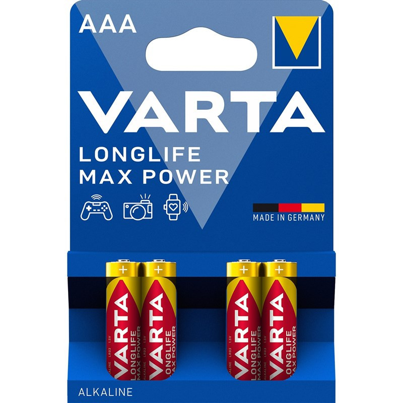 Baterie alkaliczne Varta AAA, LR03, blistr 4ks