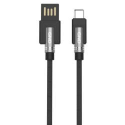 Kabel GND USB / USB-C, 1m, oplot - czarny