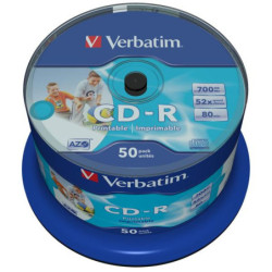 Dysk Verbatim CD-R DLP 700MB/80min, 52x, 50-cake