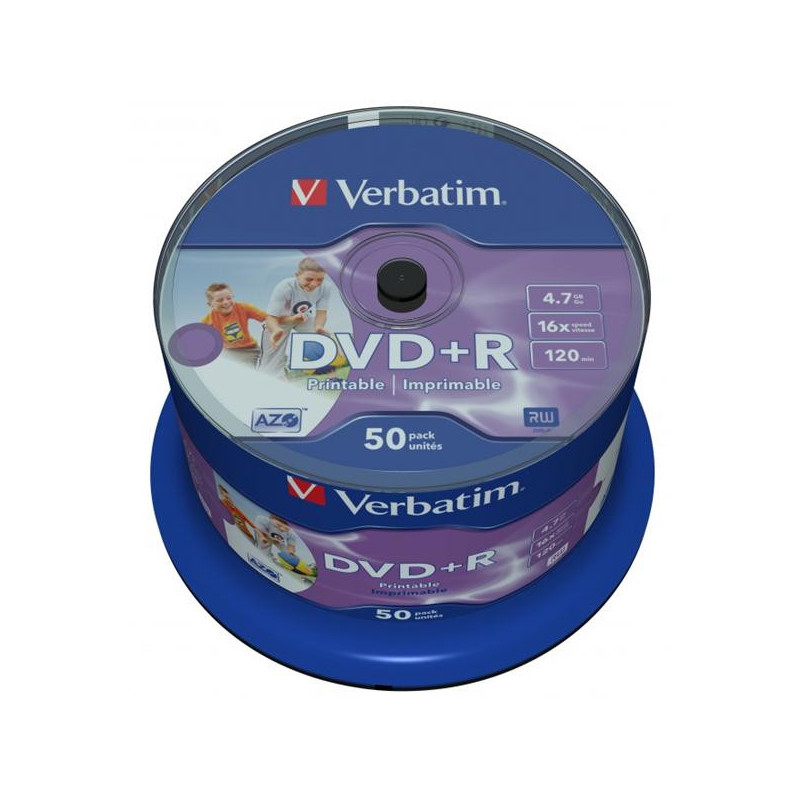 Dysk Verbatim DVD+R 4,7GB, 16x, 50cake