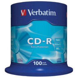 Dysk Verbatim CD-R DL 700MB/80min, 52x, 100-cake