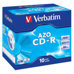 Disk Verbatim CD-R 700MB/80min, 52x, jewel box, 10ks