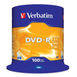 Disk Verbatim DVD-R 4,7GB, 16x, 100-cake